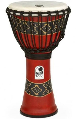 Toca SFDJ-12RP 12” Freestyle Rope Tuned Bali Red Djembe