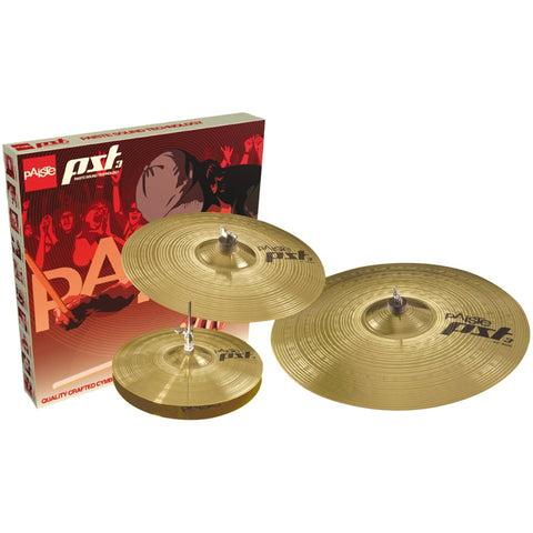 Paiste PST 3 Universal Series Box Set  (14HH / 16CR / 20RD)