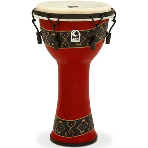 Toca Freestyle Mechanically Tuned 10" Djembe Bali Red SFDMX-10RP