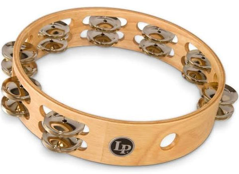 Latin Percussion LP380B-AL Double row 10" Professional Tambourine (Aluminium Jingles)