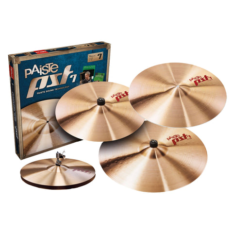 Paiste PST7US16SET PST7 Enhanced 4PC Medium Cymbal Set