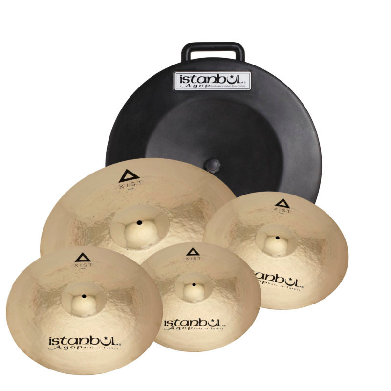 Istanbul IXPWS4 XIST Power Cymbal Set with Soft Case and FREE 18" Crash Cymbal